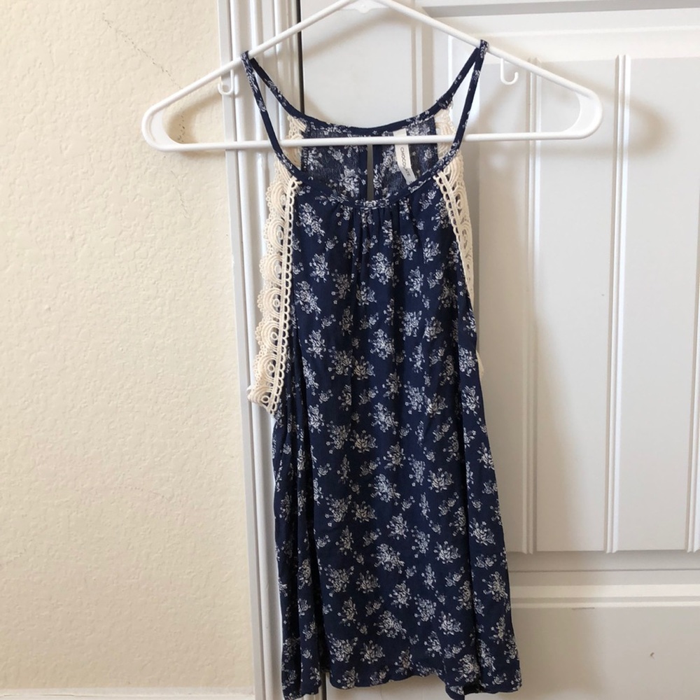 Tanked Flowing Blouse